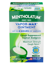 Load image into Gallery viewer, Mentholatum Vapor-Max Vaporizing Ointment, Medicated Cooling Vapors, Max Strength Cough Relief 1 oz