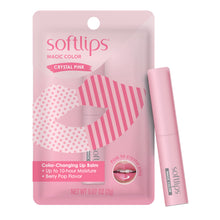 Load image into Gallery viewer, Magic Color Lip Crystal Pink Tinted Lip Balm
