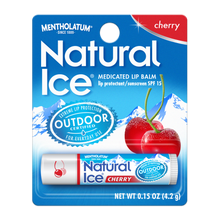Load image into Gallery viewer, Mentholatum® Natural Ice® Cherry SPF 15 Medicated Lip Balm
