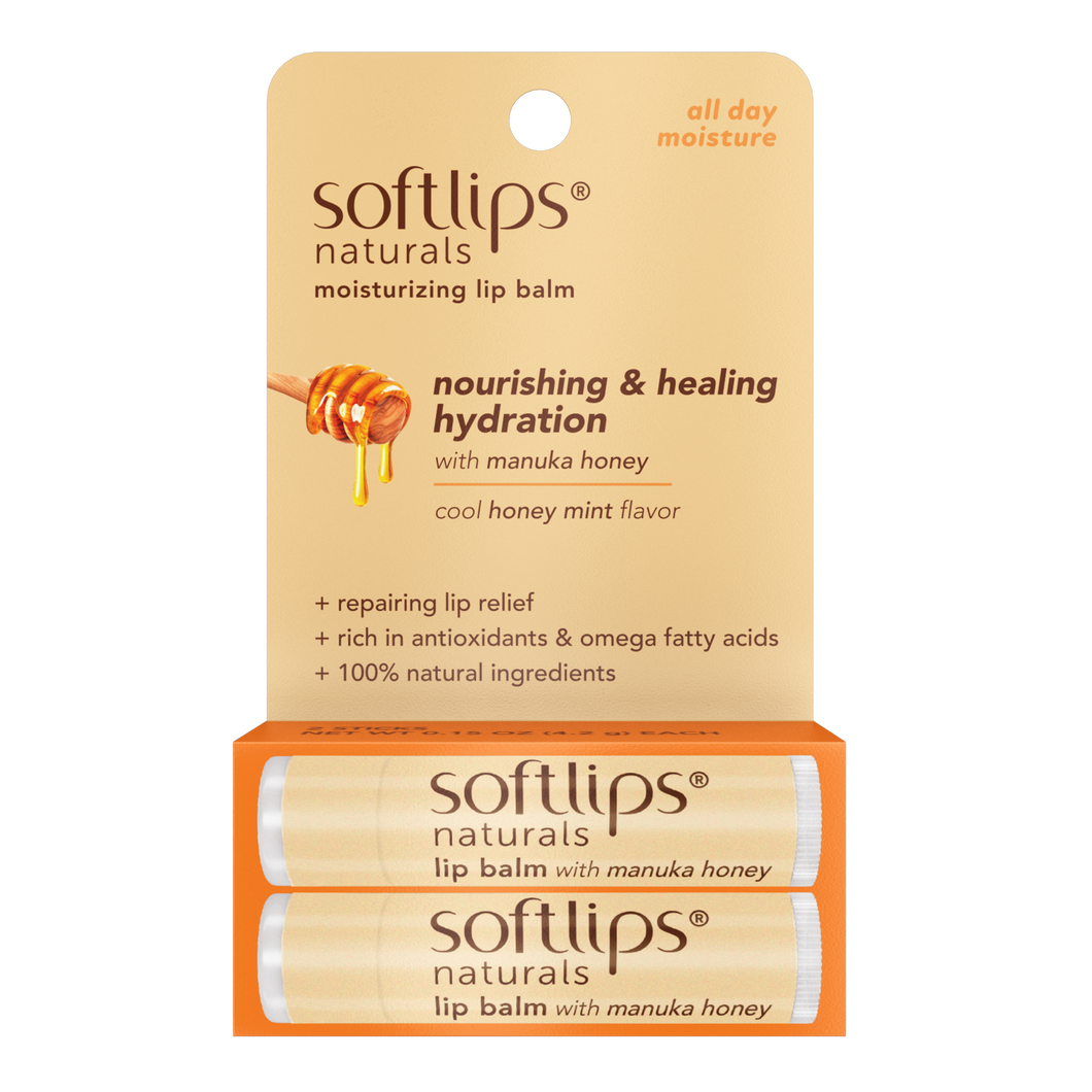 Naturals Lip Balm with Manuka Honey - 2 Pack
