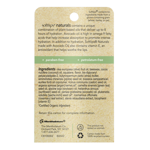 Naturals Lip Balm with Avocado Oil - 2 Pack