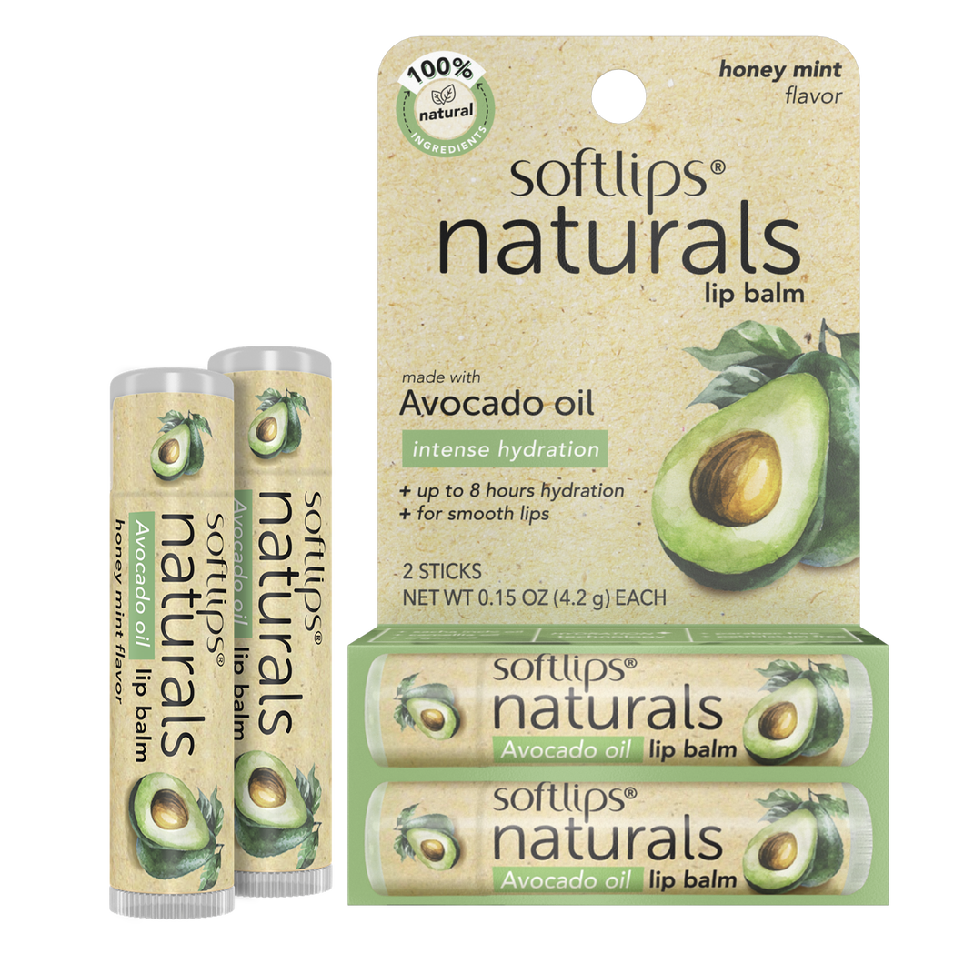 Naturals Lip Balm with Avocado Oil - 2 Pack