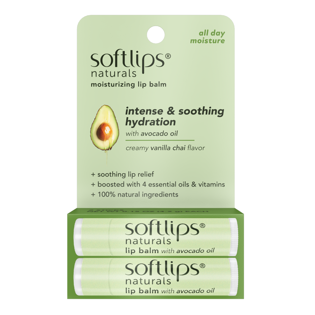 Naturals Lip Balm with Avocado Oil - 2 Pack