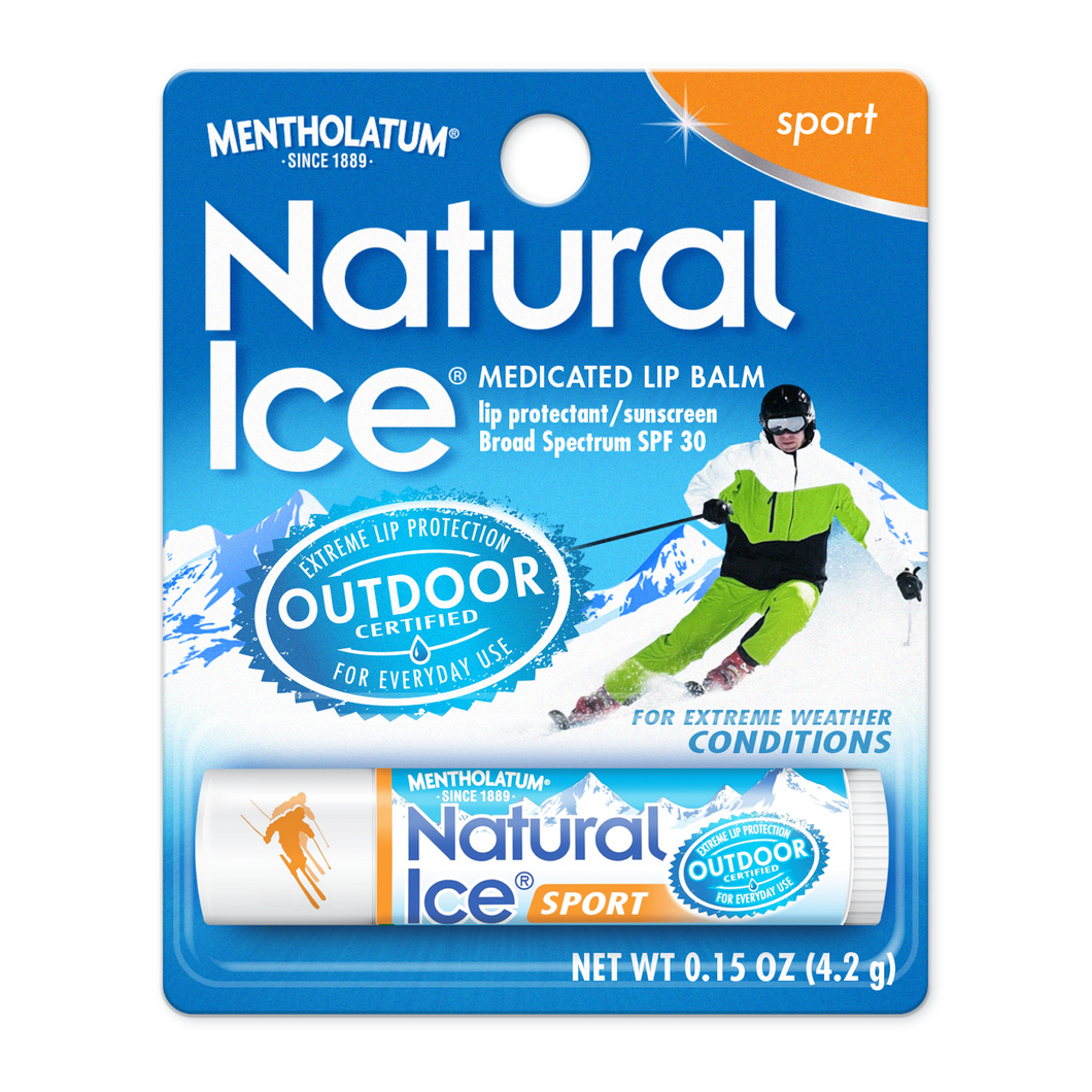 Mentholatum® Natural Ice® Sport Broad Spectrum SPF 30 Medicated Lip Balm