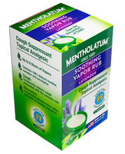 Load image into Gallery viewer, Mentholatum Soothing Vapor Rub, Lavender Scent, Max Strength Cough Relief 1 oz

