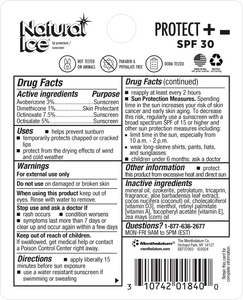 Mentholatum® Natural Ice® Protect+ Broad Spectrum SPF 30 Medicated Lip Balm