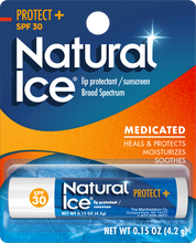 Load image into Gallery viewer, Mentholatum® Natural Ice® Protect+ Broad Spectrum SPF 30 Medicated Lip Balm
