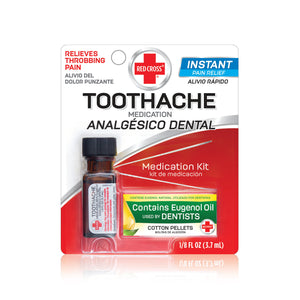 Red Cross Toothache Medication Kit with Eugenol Oil