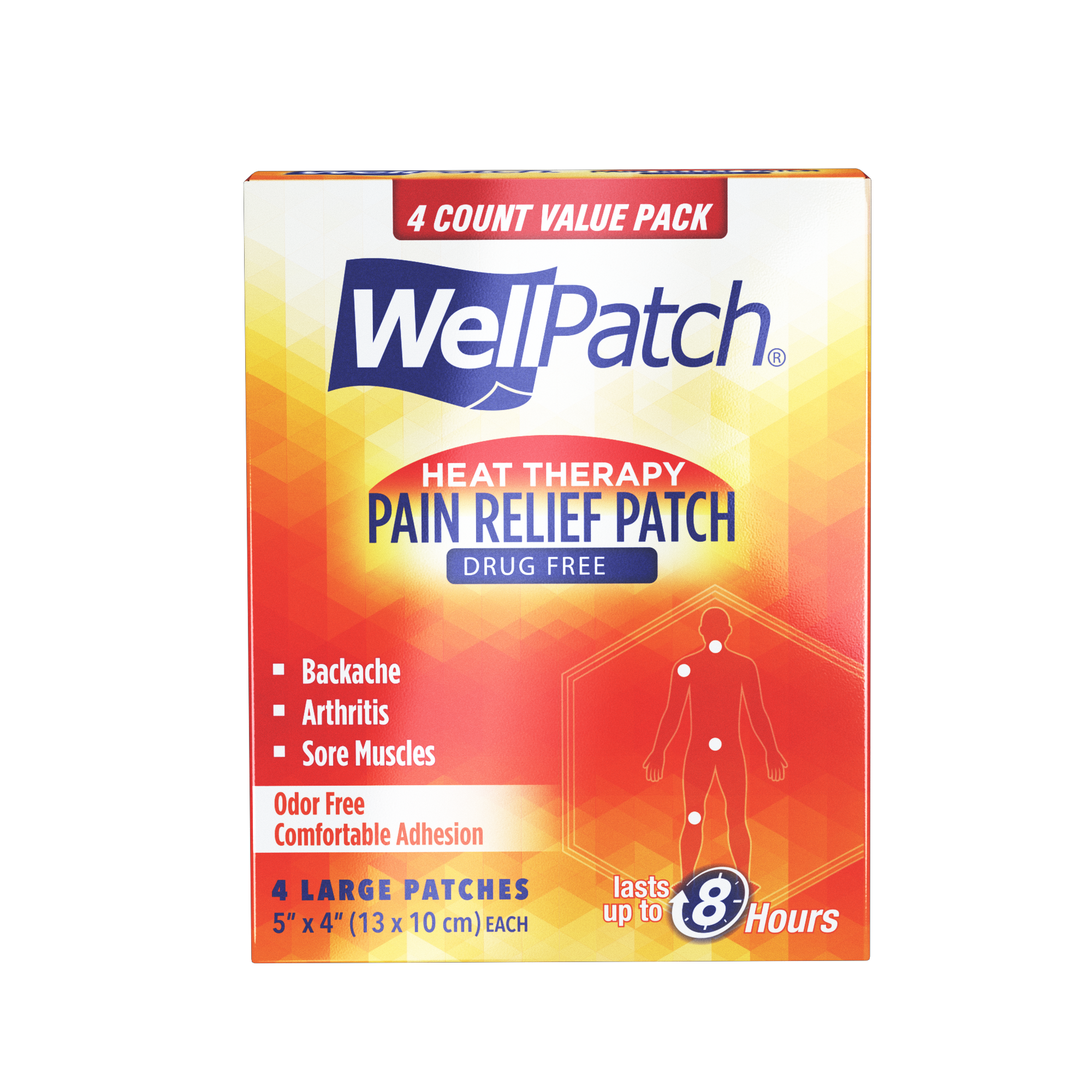 WellPatch Pain Relief Patch, Large Patch, First Aid & Wound